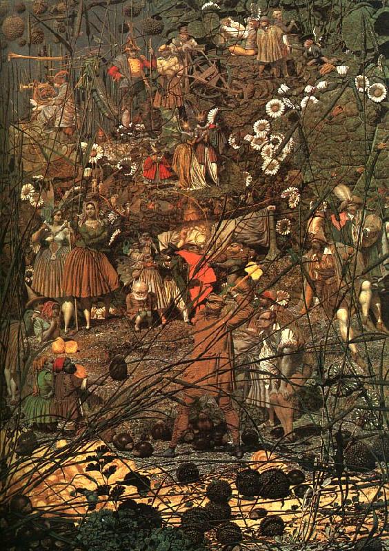 Richard  Dadd The Fairy Teller's Masterstroke Sweden oil painting art